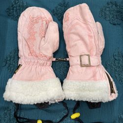 Burton Gore-Tex Women’s Snowboard Mittens - Pink Suede - $80