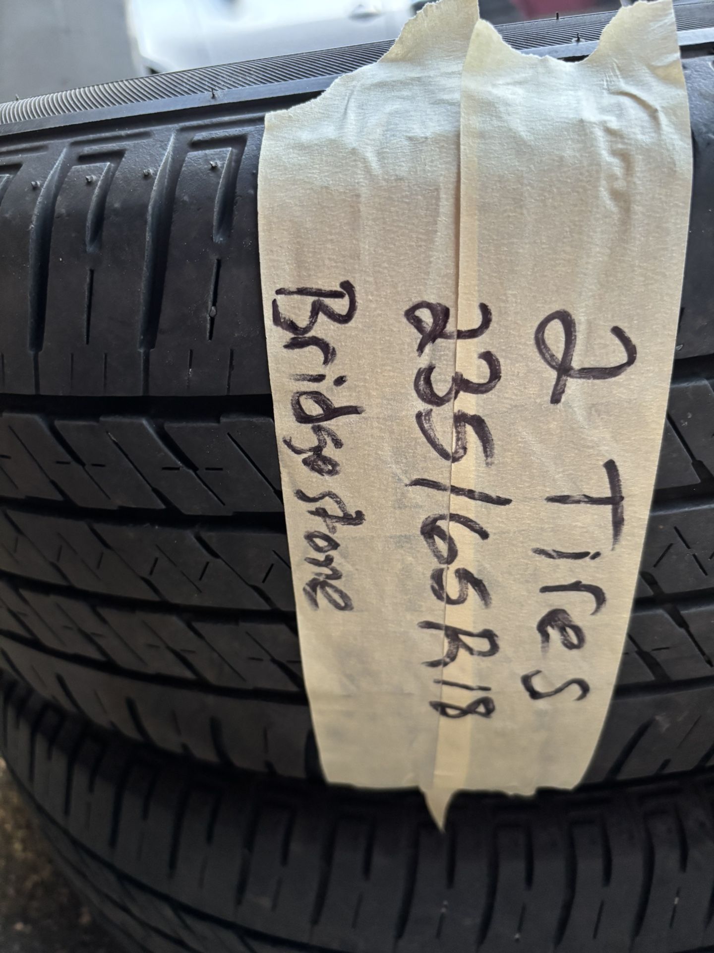 2 tires 235/65r18 Bridgestone ecopia good condition $95