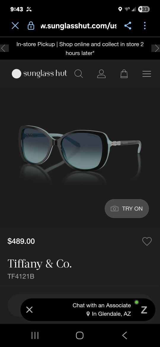 TIFFANY & CO Sunglasses 