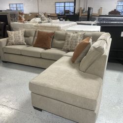 New 2Pc sectional  Measurements 113" by 87"  $10 down payment for financing 90 days same as cash option  Total price $1199