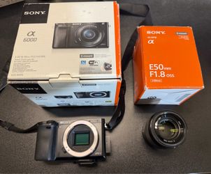 Sony A6000 Mirrorless Camera + 50mm f/1.8 OSS lens