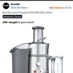 Breville Juice Fountain Elite 800JEXL, Silver
