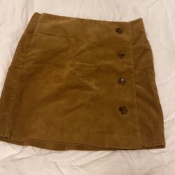 Brown Corduroy Skirt