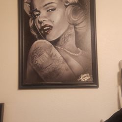 Marilyn manroe art.  By James danger