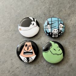 Jack Skellington Pins Buttons Nightmare Before Christmas
