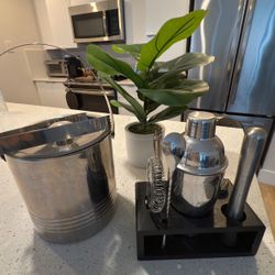 Ice Bucket + Bar Accessories