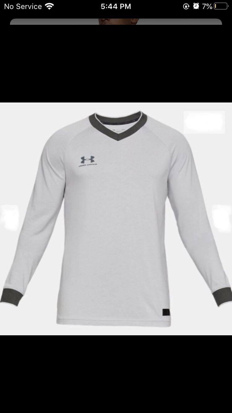 Under Armour UA Men's Accelerate Retro Long Sleeve Jersey - Grey New with tags