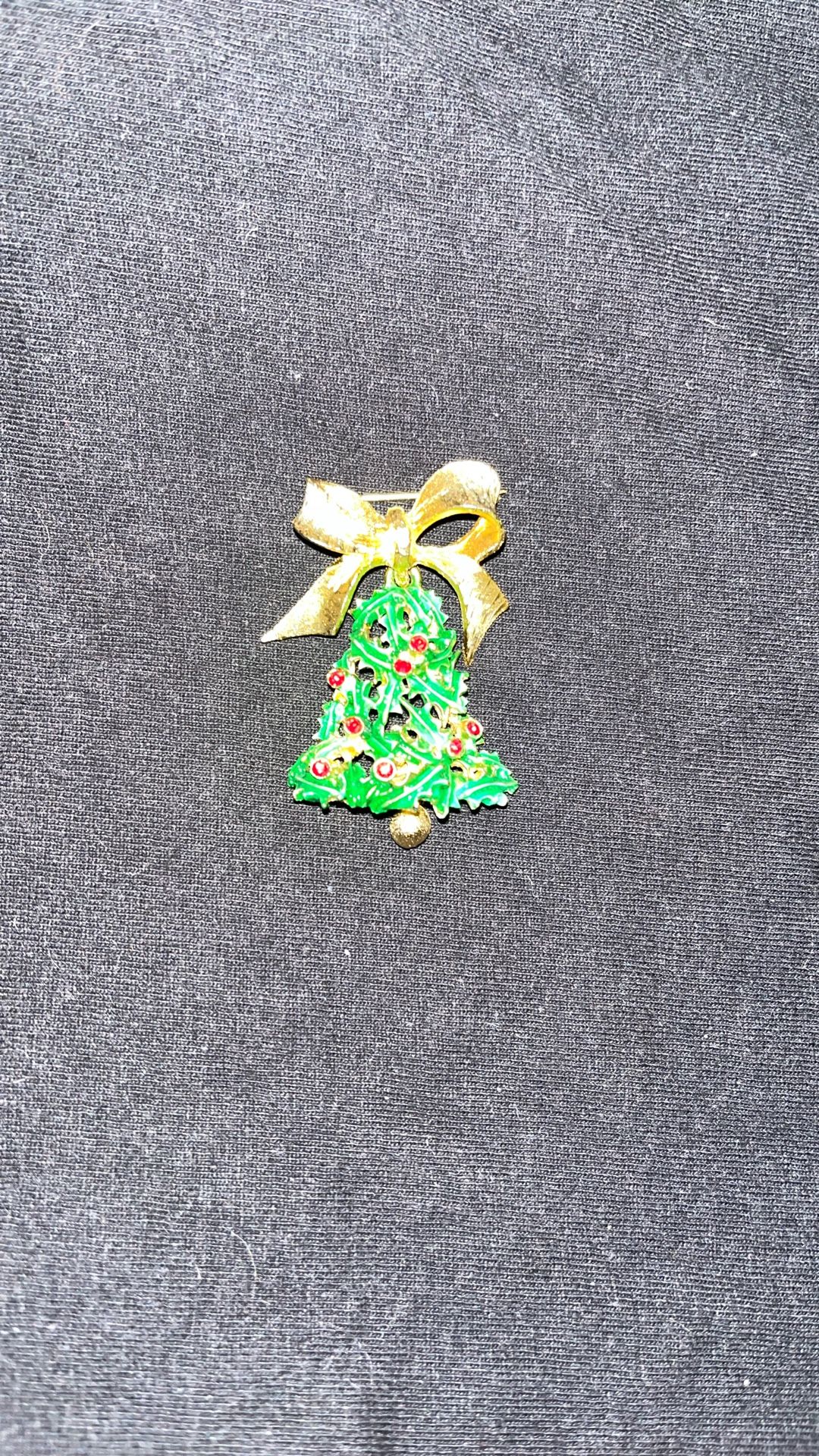 Vintage Christmas Tree Brooch