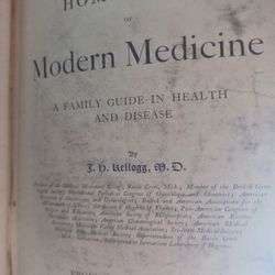 The HOME BOOK OF MODERN MEDICINE BY JH KELLOGG WRITTEN IN 1907 