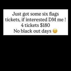 Six flags ticket 4