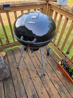 Black charcoal grill