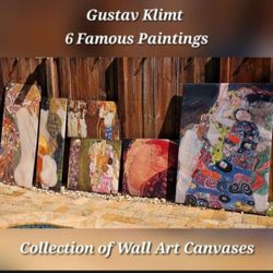 6 Canvas Klimt Paintings