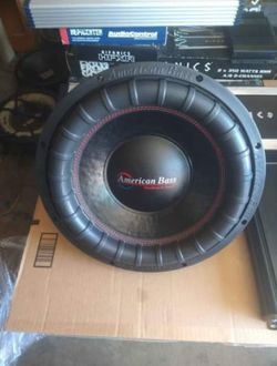 2 American Bass Elite Subwoofers NEW With A Freshly Build Sealed Enclosure Box 600.00