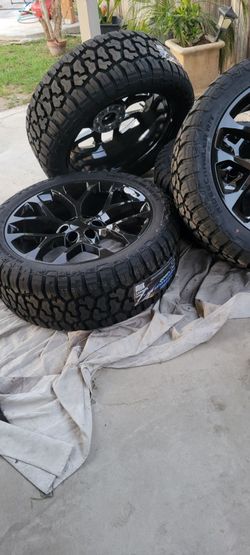 Rims with tires new never used