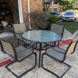 Wrought Iron Outdoor Patio Set 