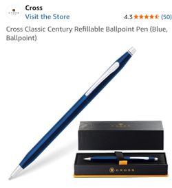 Cross Classic Century Refillable Ballpoint Pen (Blue, Ballpoint)