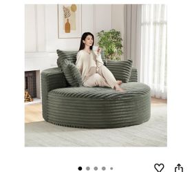 A Circle Round Couch Cushion