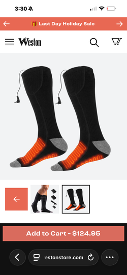 Weston Heated Socks- New