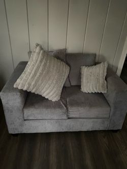Grey couch set
