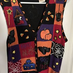 Halloween sweater vest