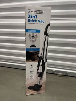 Black+Decker 3 in 1 stick vacuum (NEW)