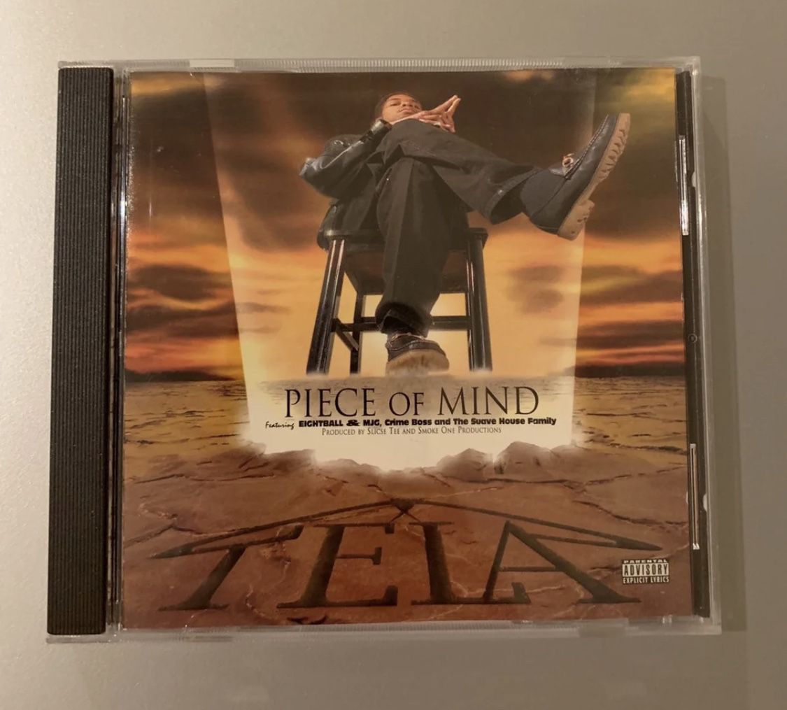 Tela - Piece Of Mind CD OG 1st Pressing Rap Hip Hop CD