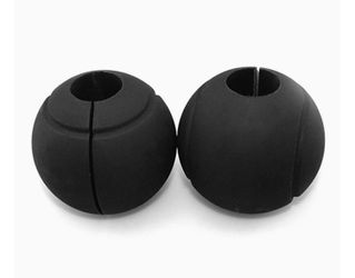 Vaskey Spherical Dumbbell Grips, Barbell Grips Thick Bar Adapter Muscle Builder Weightlifting Fat Grips