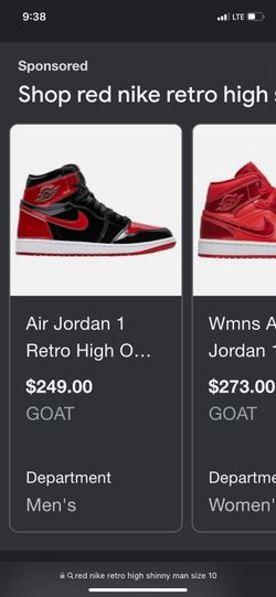 Air Jordan Retro High Size 10 Men 