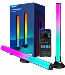 Govee RGBIC Light Bars, 15 Inches WiFi TV Backlight Suitable for 45-70 inch TVs