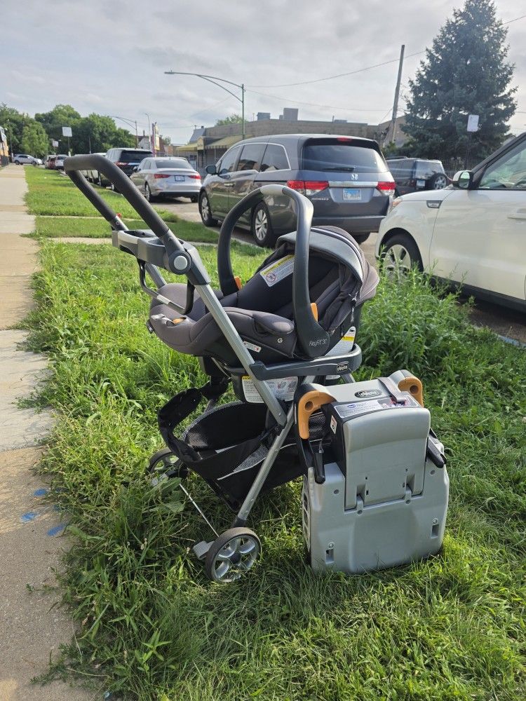 Stroller And Car Seat With Base