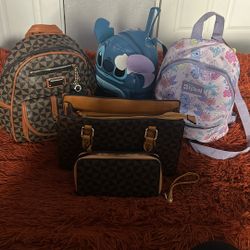 Mini Backpack And Purse