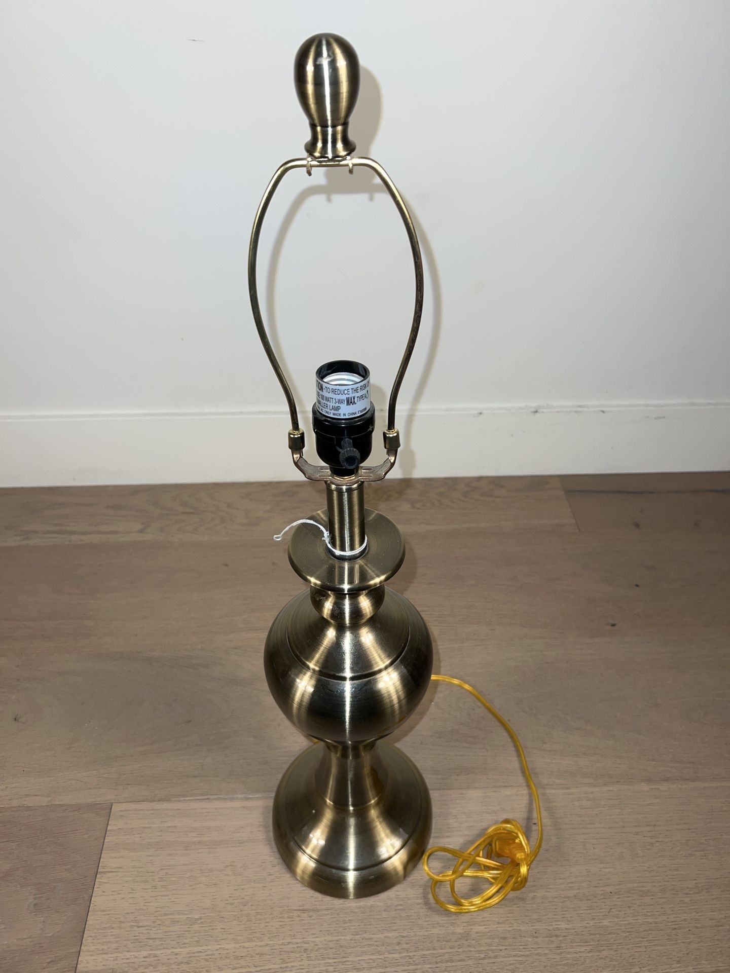 Mid-century Stiffel antique brass urn table lamp