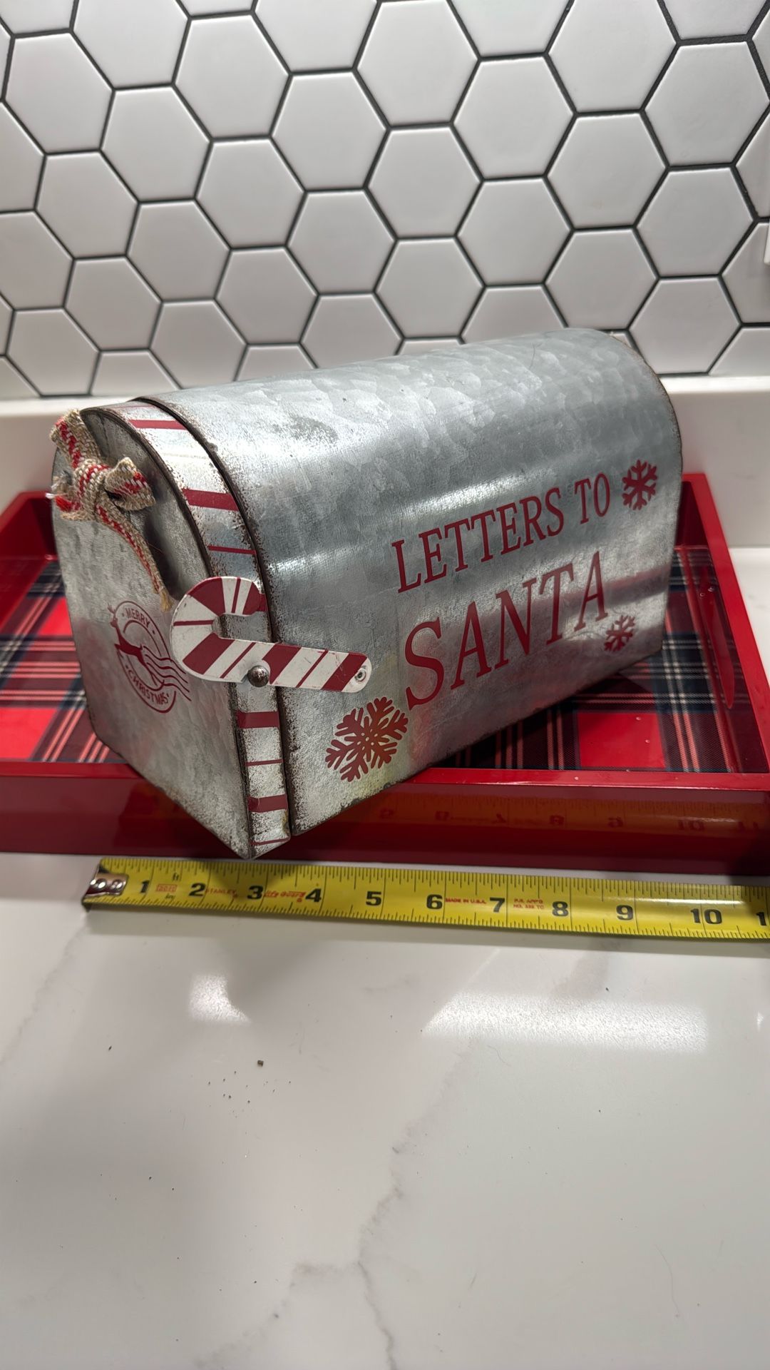 Rustic Christmas Santa Letter Decoration