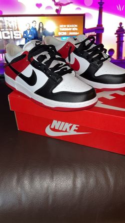 Nike dunk lows red/black-white