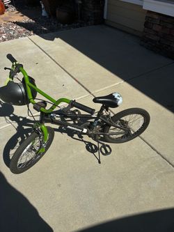 Mongoose Kids BMX Bike Green and Black