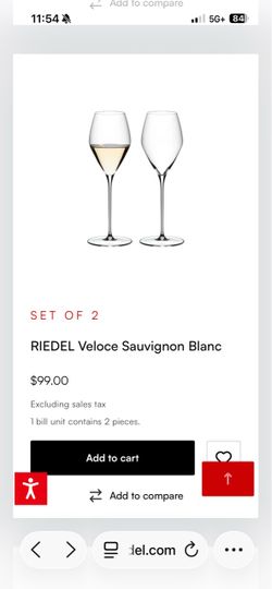 Riedell whine glasses