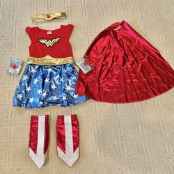 Toddler Wonder Woman Costume - Size 3T - 4T