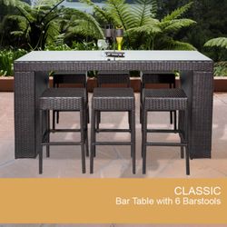 Bar Table 6 Chairs