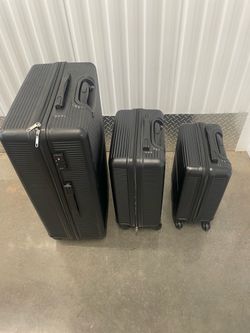 Tripcomp 3-Piece Hardside Spinner Luggage Set with TSA Lock 20” small 24” med 28” large used