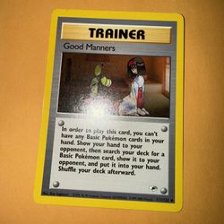 Good Manners 111/132 Gym Heroes Regular pokemon card 