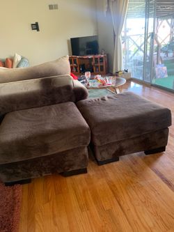 Two Matching Ottomans