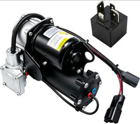 LR023964 Air Suspension Compressor Pump Replacement with Relay for Land Rover LR3 Discovery 3 2005-2009, LR4 Discovery 4 2010-2013, Range Rover Sport 
