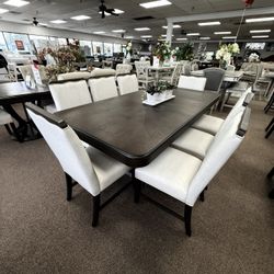 9 Pc Dining Table Set Financing Available No Credit Needed 