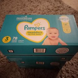 Pampers Swaddlers Size 3 78 Count $20