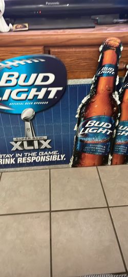 Big bud light metal sign  in Tucson