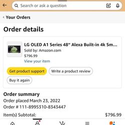 LG OLED 48" Smart TV