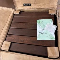 27PCS - Easy Snap Interlocking Deck Tiles for Patio Poolside Balcony Decor - All Weather Waterproof Flooring for Indoor & Outdoor