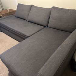 Ikea Friheten 3-seat Sofa With Chaise, Pullout, Storage