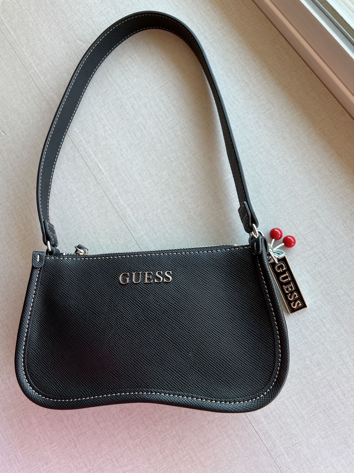 Guess black shoulder bag