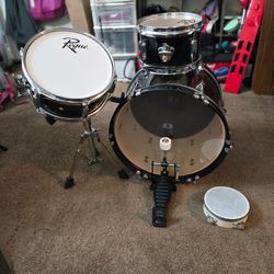 Rogue Drum Kit Black with Hardware